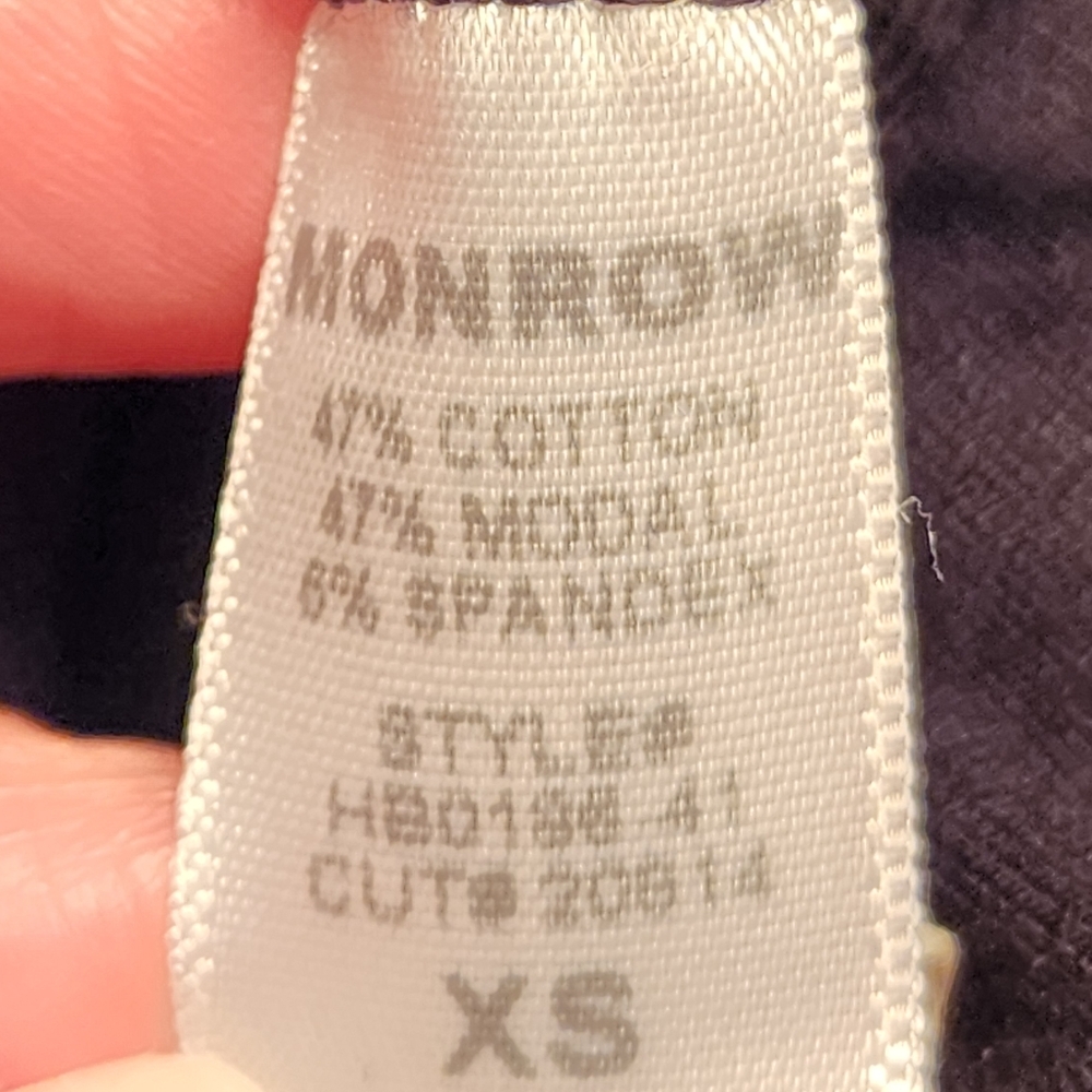 MONROW Sporty Sweatpants w/ Tie-Dye Side Panels in Blk size XS - Picture 11 of 11